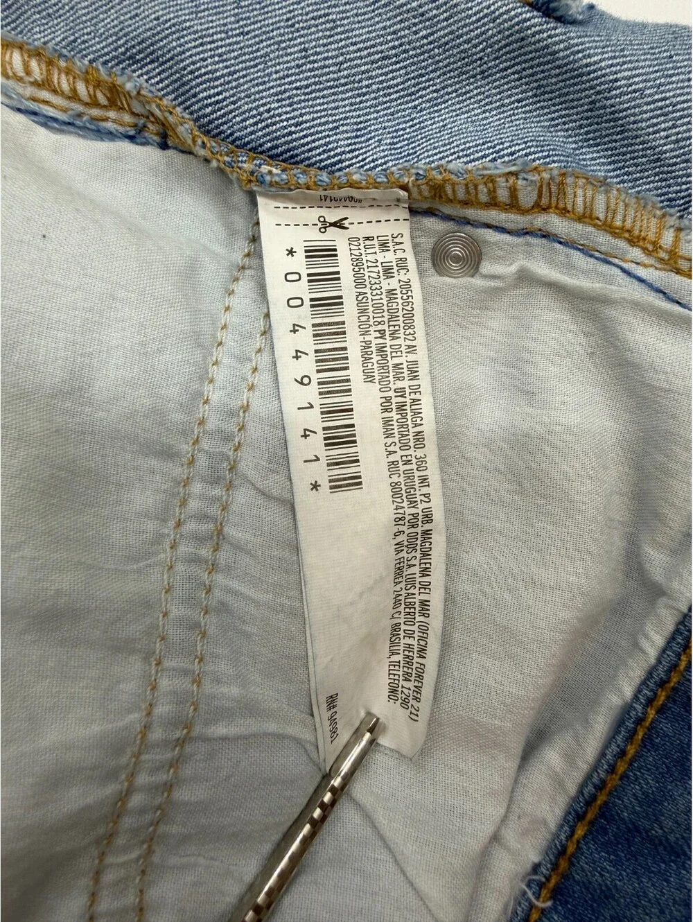 Forever 21 Mens Jeans Straight Leg Wash Size 36 Blue